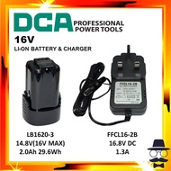 DCA 16V Rechargeable Li-on Battery LB1620-3 & Charger FFCL16-2