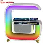Multifunctional Speaker Alarm Clock Smart Speaker Colorful Night Light Bluetooth-compatible Christmas Birthday Gift