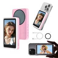 Magnetic Rear Camera Selfie Monitor with Fill Light​​ 4K 60FPS Selfie Monitor Screen Phone Vlog Live