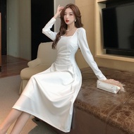 dress for women korean style puff dress for women trendy beach dress summer outfit women green long 