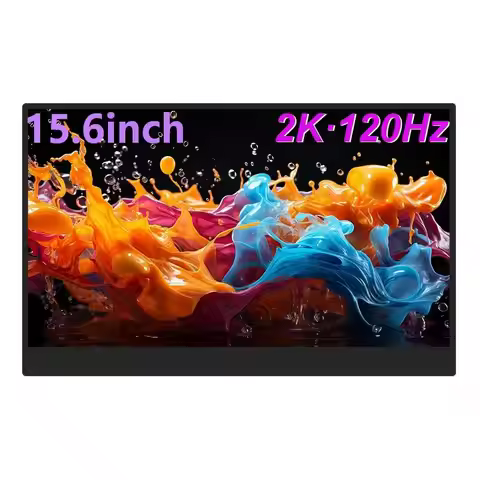 LANLIPU 15.6"120Hz 2K 100%sRGB Portable Monitor Extend Gaming Display TypeC Mini HDMI For PS4/5/Stea