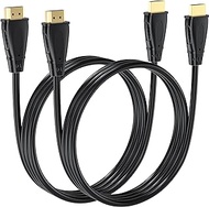 MOSIMLI HDMI to HDMI Cable 6FT 2-Pack Black, ARC to HDMI Cable for Computer Monitor Gaming HDTV and More