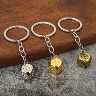 Creative Metal “Dice” Keychain Pendant