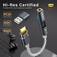 CCZ CM01 USB C To 3.5mm Audio Adapter OCC Silver Plated Type-C Aux Audio Cable Adapter for Android M