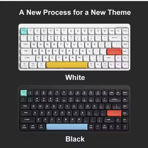 Wireless Dual Mode Low Axis 84Keys Mechaniacal Keyboard 2.4G Bluetooth 5.0 Gaming 26 Keys No-Conflic