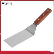 Stainless Steel Flat Frying Spatula with Wooden Handle Pizza Spatula Steak Frying Spatula Cooking Sp