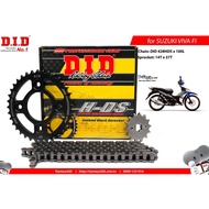 DID SUZUKI VIVA FI chain sprocket – DID HDS 10mm black chain