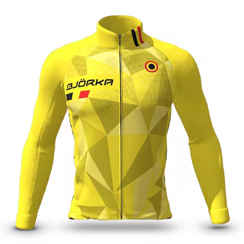 Men's Bjorka Cycling Long Sleeve Thin Breathable Quick Dry Sun Protection JerseysRopa Ciclismo Para 
