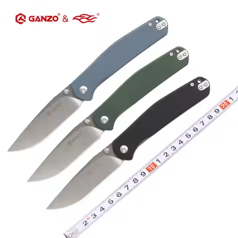 FBknife Ganzo G6804 8CR14 blade G10 Handle EDC Folding knife Survival Camping tool Pocket Knife outd