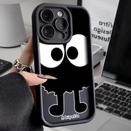 Cute black ball soft case OPPO 11 Pro plus 20 30 50A realme note 50 12 Pro plus a79 a3s c67 a17 a15 