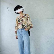 尋寶古著-Levis 501水洗藍直筒牛仔褲