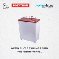 Promo Mesin Cuci Polytron 2 tabung 9 kg PWM951 PWM 951 Berkualitas