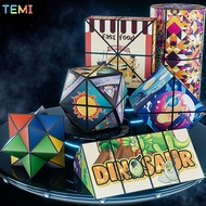 TEMI Infinity Geometric  Rubik's Cube Stress Relief Toys Rubik's Cube Finger Toy Anti-Stress Cube Pu