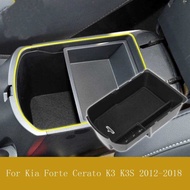 For Kia Forte Cerato K3 K3S 2012-2018 ABS Car Center Console Armrest Storage Box Interior Organizer 