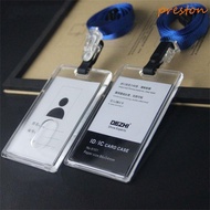 PRESTON ID Card Holder, Employee Card Adjustable Business Card Holder, Employee's Staff Bank Card Bu