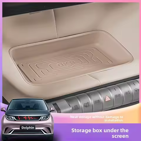 For BYD Dolphin Under-Screen Storage Box,Non-Slip Dashboard Organizer Tray, ABS Car Interior Accesso