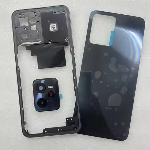 For Oppo Realme C35 RMX3511 Full Housing Case Middle Frame + Battery Back Cover Rear Door With Camer