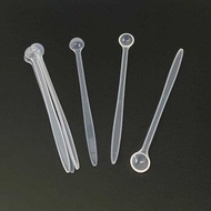 Handle Length 120Mm 0.5Ml Micro Lab Plastic Scoop 0.25G PP Measuring Spoon For Powder Liquid-Clea
