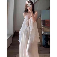 White fairy flutter top