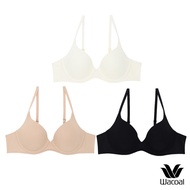 Wacoal Surprise Seamless Bra บรากระชับแบบมีโครง เซท 3 ชิ้น รุ่น WB9V07 คละสี เนื้อ-ดำ-ครีม