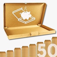 50 pcs 6x9 Cha-Ching Skinny Boxes | The Only Small FBA Box - Product Packaging Designed for the Lowest Amazon FBA Fees | Cute Lightweight Inexpensive Wholesale Corrugated Cardboard Kraft Mailer Box fo