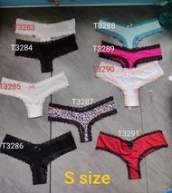 Hunkemoller S 丁字褲網紗喱士蕾絲花邊Lace Mesh Thong T back underwear 3283包平郵