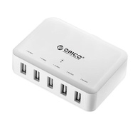 ORICO 5 Ports USB Charger Charging Station Desktop Charger 5V2.4A 40W Max for iPhone Samsung Xiaomi 