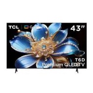 ทีวีคิวแอลอีดี 43 นิ้ว TCL (4K, QLED, GOOGLE TV) 43T6D (1318249)