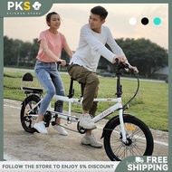 【In stock】Three Person Foldable Bicycle Father Son Two Mother Son Two Person Bicycle Two Person Tour Two Person Riding Two Person Foldable Bicycle MTXZ