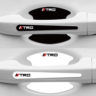 Aq For TRD Car Door Handle Protector Auto Door Bowl Film Anti-Scratch Sticker For Toyota Avanza Vios