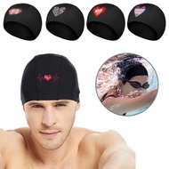 Professional Competition Swim Cap Waterproof Swim Cap Long Hair Swim Cap Bathing Cap Love Series