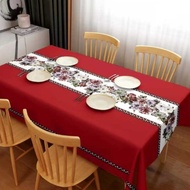 KK  PVC Table Cloth Vintage Water Proof Table Cover  Alas Meja Makan Alas Meja Plastik Coffee Table 