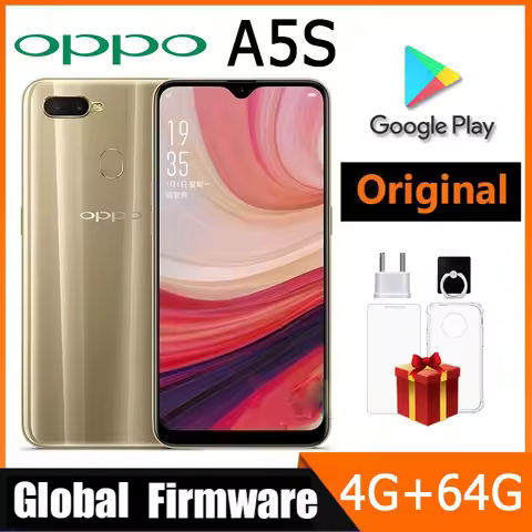 OPPO A5S Smartphone global firmware CPU MTk MT6765 RAM 4GB ROM 64GB Android 8.1 camera 13MP 6.2 inch