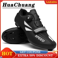 HUACHUANG 2021 NEW Cycling Shoes for Men and Women MTB Road SPD Cleats Shoes Cycling Shoes Mtb Sale Cycling Shoes Mtb Shimano Road Lock Mountain Lock Road Shoes Men Casual Rubber Bicycle Shoes Men Size 36-46