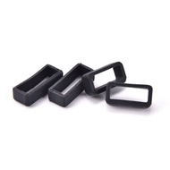 ETX2Pcs 14mm/16mm/18mm/20mm/22mm/24mm/26mm Silicone Watch Strap Small Rubber Loop Holder Locker  Rubber Watch Band Accessories