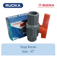 Stop Valve 1/2" RUCIKA Stop Valve 1/2" PVC/ Ball Valve Stop Valve