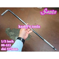 Santa 86-123 1/2 inch L curved rod 23 inches long 575mm