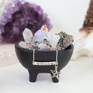 奧根水晶能量女巫鍋 ~ 鈦金紫水晶 (中)