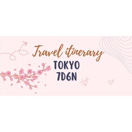 Itinerary Tokyo 7D6N (Below RM 3000)