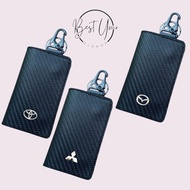 Carbon Pattern Wallet STNK, e-toll and sim wallet/