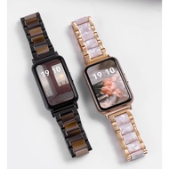 Luxurious Metal Resin Watchband For Huawei Watch Fit 2 Strap Huawei Fit Wristband Simple Huawei Fit 