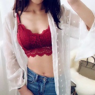 BRA SPORT RENDA BRUKAT TANPA KAWAT BH WANITA DEWASA KOREA