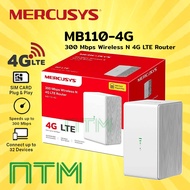 Mercusys MB110 4G 300 Mbps Wireless N 4G LTE Router SIM CARD ROUTER 300 Mbps WIRELESS N 4G LTE HOTSP