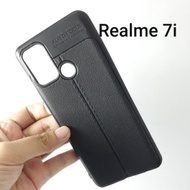 Casing Realme 7i Autofocus Leather Premium Softcase Realme 7i