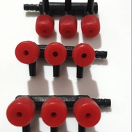 MERAH Red 3-hole aerator faucet 3-way aerator faucet/ 3-way aerator faucet/