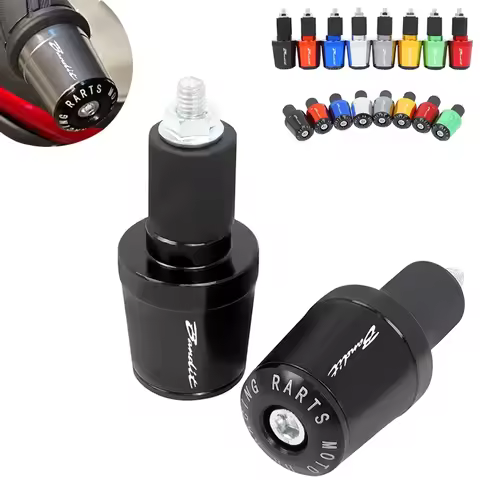 7/8"22MM Universal Motorcycle Handlebar Grips Handle Bar End Cap Plug For GSF 250 600 600S 650 650S 