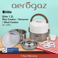 Elida 1.2L Rice Cooker / Food Steamer / Meal Cooker EL-12RC (1 Year Warranty) with SG Safety Mark