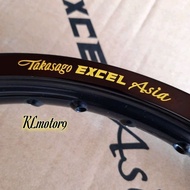 TAKASAGO EXCEL ASIA ／ JAPAN ALLOY RIM ( BLACK / GOLD / BLUE / RED ) 160/18 160/17 140/17 185/16 160/192