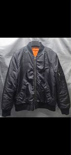XLARGE MA-1 ARMY BLACK PADDED BOMBER / CLASSIC MIL FLIGHT JACKET X-LARGE MA 1 夾棉軍佬軍品外套  MA1