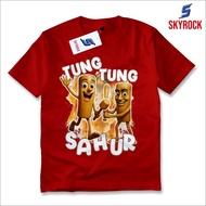 SKYROCK boys distro t-shirt, tung tung sahur variant baju budak lelaki tshirt budak lelaki